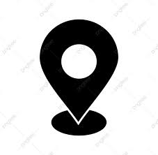 Gray Map icon for address location